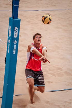 Beachvolleyball Männer Allianz German Beach Tour 2026 Tourstop München 05.07.2026 Luis Kubo München Zentraler Hochschulsport: Beach- Bayern Deutschland *** Men s Beach Volleyball: Allianz German Beach Tour 2026, Munich Stop, July 5, 2026; Luis Kubo; Munich Central University Sports; Beach Bayern; Germany