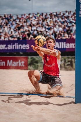 Beachvolleyball Männer Allianz German Beach Tour 2026 Tourstop München 05.07.2026 Luis Kubo München Zentraler Hochschulsport: Beach- Bayern Deutschland *** Men s Beach Volleyball: Allianz German Beach Tour 2026, Munich Stop, July 5, 2026; Luis Kubo; Munich Central University Sports; Beach Bayern; Germany
