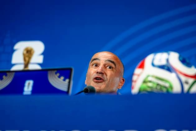DALLAS - Head coach Roberto Martinez of the Portuguese national team, Nationalteam during the 2026 World Cup, Portugal MD-1 press conference, PK, Pressekonferenz at AT&T Stadium on July 5, 2026 in Dallas, United States. (Photo by Stefan Koops EYE4IMAGES DeFodi Images) - *** DALLAS: Head coach Roberto Martinez of the Portuguese national team during the 2026 World Cup, Portugal Match Day 1 press conference at AT&T Stadium on July 5, 2026, in Dallas, United States. Photo by Stefan Koops, EYE4IMAGES, DeFodi Images