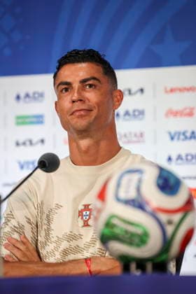 FIFA World Cup, WM, Weltmeisterschaft, Fussball 2026 - Portugal press conference, PK, Pressekonferenz Portugal s national soccer player Cristiano Ronaldo attends a press conference at Dallas Stadium for the FIFA World Cup 2026, Dallas, Texas, USA, 05 July 2026. DALLAS Toronto United States  Copyright: xMIGUELxA.xLOPESx