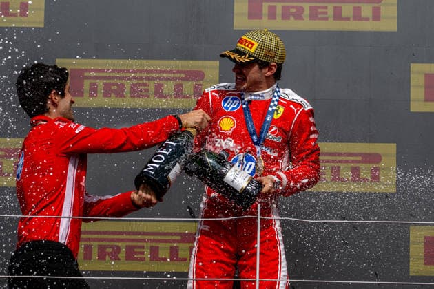 SILVERSTONE, UNITED KINGDOM: Charles Leclerc, racing for the Ferrari team during the 2026 Formula 1 British Grand Prix at the Silverstone Circuit in Silverstone, United Kingdom