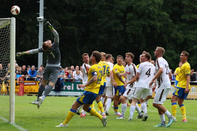 FT Braunschweig vs. Eintracht BS, Testspiel Braunschweig, 05.07.2026, Fußball, Herren, Saison 2026 27, Freie Turnen Braunschweig vs Eintracht Braunschweig, Testspiel, Kevin Ehlers (Eintracht Braunschweig) Niedersachsen Deutschland *** FT Braunschweig vs. Eintracht BS, Friendly Match in Braunschweig, July 5, 2026, Soccer, Men s, 2026–27 season, Freie Turnen Braunschweig vs. Eintracht Braunschweig, Friendly Match, Kevin Ehlers, Eintracht Braunschweig, Lower Saxony, Germany