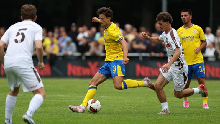 FT Braunschweig vs. Eintracht BS, Testspiel Braunschweig, 05.07.2026, Fußball, Herren, Saison 2026 27, Freie Turnen Braunschweig vs Eintracht Braunschweig, Testspiel, Noah Ketterbach (Eintracht Braunschweig) Niedersachsen Deutschland *** FT Braunschweig vs. Eintracht BS, Friendly Match in Braunschweig, July 5, 2026, Soccer, Men s, 2026–27 season, Freie Turnen Braunschweig vs. Eintracht Braunschweig, Friendly Match, Noah Ketterbach, Eintracht Braunschweig, Lower Saxony, Germany