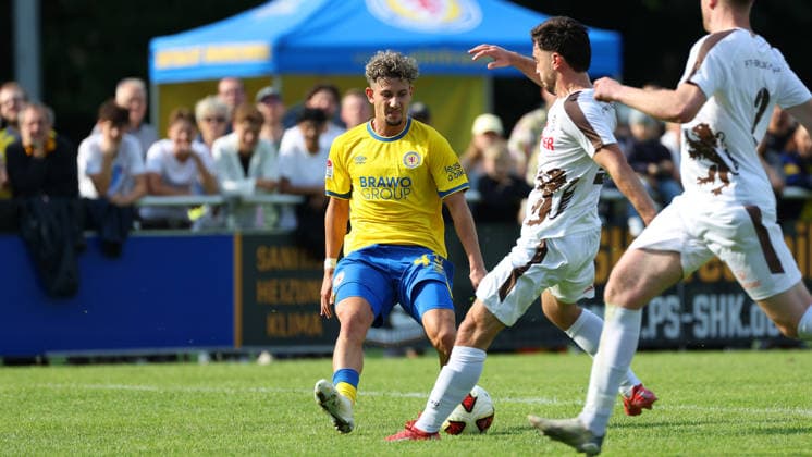 FT Braunschweig vs. Eintracht BS, Testspiel Braunschweig, 05.07.2026, Fußball, Herren, Saison 2026 27, Freie Turnen Braunschweig vs Eintracht Braunschweig, Testspiel, Damjan Kovacevic (Eintracht Braunschweig) Niedersachsen Deutschland *** FT Braunschweig vs. Eintracht BS, Friendly Match in Braunschweig, July 5, 2026, Soccer, Men s, 2026–27 season, Freie Turnen Braunschweig vs. Eintracht Braunschweig, Friendly Match, Damjan Kovacevic, Eintracht Braunschweig, Lower Saxony, Germany