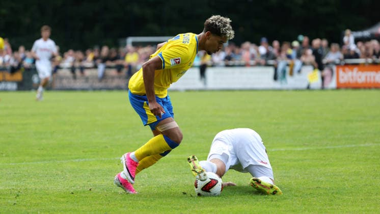 FT Braunschweig vs. Eintracht BS, Testspiel Braunschweig, 05.07.2026, Fußball, Herren, Saison 2026 27, Freie Turnen Braunschweig vs Eintracht Braunschweig, Testspiel, Yann Sturm (Eintracht Braunschweig) Niedersachsen Deutschland *** FT Braunschweig vs. Eintracht BS, Friendly Match in Braunschweig, July 5, 2026, Soccer, Men s, 2026–27 season, Freie Turnen Braunschweig vs. Eintracht Braunschweig, Friendly Match, Yann Sturm, Eintracht Braunschweig, Lower Saxony, Germany