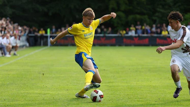 FT Braunschweig vs. Eintracht BS, Testspiel Braunschweig, 05.07.2026, Fußball, Herren, Saison 2026 27, Freie Turnen Braunschweig vs Eintracht Braunschweig, Testspiel, Tristan Wagner (Eintracht Braunschweig) Niedersachsen Deutschland *** FT Braunschweig vs. Eintracht BS, Friendly Match in Braunschweig, July 5, 2026, Soccer, Men s, 2026–27 Season, Freie Turnen Braunschweig vs. Eintracht Braunschweig, Friendly Match, Tristan Wagner, Eintracht Braunschweig, Lower Saxony, Germany