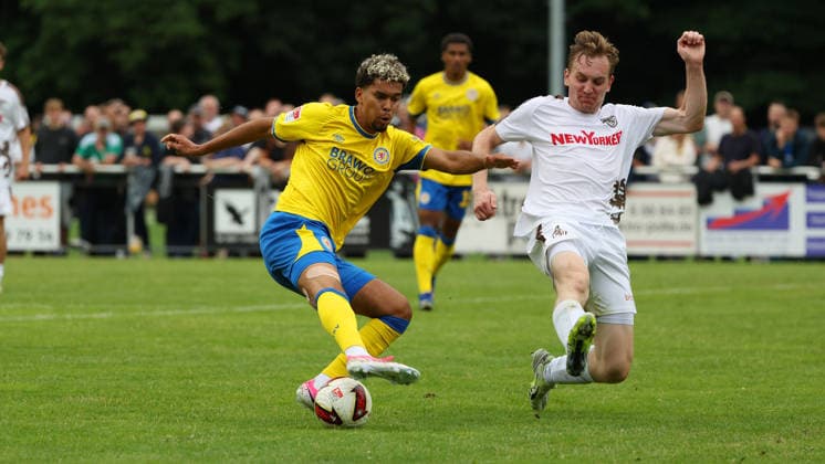 FT Braunschweig vs. Eintracht BS, Testspiel Braunschweig, 05.07.2026, Fußball, Herren, Saison 2026 27, Freie Turnen Braunschweig vs Eintracht Braunschweig, Testspiel, Yann Sturm (Eintracht Braunschweig) Niedersachsen Deutschland *** FT Braunschweig vs. Eintracht BS, Friendly Match in Braunschweig, July 5, 2026, Soccer, Men s, 2026–27 season, Freie Turnen Braunschweig vs. Eintracht Braunschweig, Friendly Match, Yann Sturm, Eintracht Braunschweig, Lower Saxony, Germany