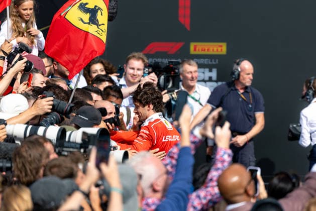 July 5, 2026, Silverstone, Northamptonshire, United Kingdom: CHARLES LECLERC (16, Scuderia Ferrari HP, MCO, Monegasque F1 Driver, SF-26) in parc fermo after on race day at the end of the race at the Formula 1 Pirelli British Grand Prix 2026 at Silverstone Circuit F12026: British Grand Prix  - ZUMAr193 20260705_zsp_r193_149 Copyright: xSaraxRuffonix