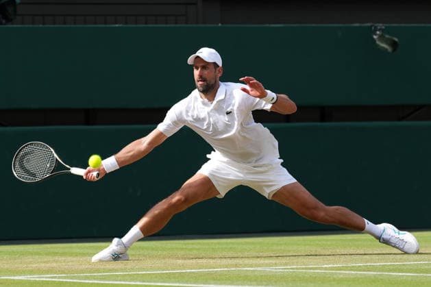 2026-07-05 The Championships - Wimbledon 2026 - Day Seven LONDON, UNITED KINGDOM - JULY 5: Novak Djokovic of Serbia during Day Seven of the The Championships - Wimbledon 2026 at All England Lawn Tennis and Croquet Club on July 5, 2026 in London, England. (Photo by Marleen Fouchier BSR Agency) London United Kingdom Content not available for redistribution in The Netherlands directly or indirectly through any third parties. Copyright: xBSRxAgencyx