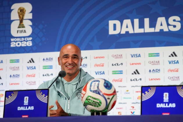 FIFA World Cup, WM, Weltmeisterschaft, Fussball 2026 - Portugal press conference, PK, Pressekonferenz Portugal s national soccer head coach Roberto Martinez attends a press conference at Dallas Stadium for the FIFA World Cup 2026, Dallas, Texas, USA, 05 July 2026. DALLAS Toronto United States  Copyright: xMIGUELxA.xLOPESx