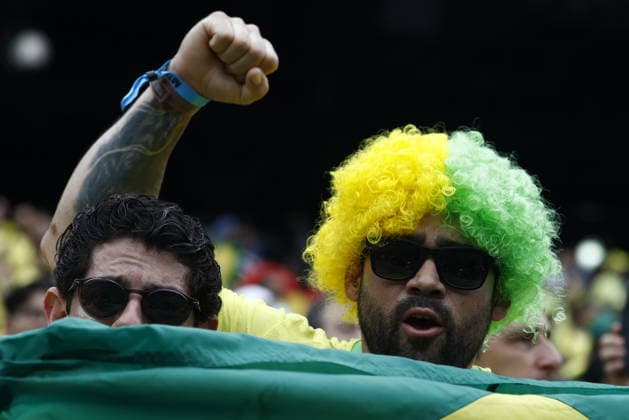 FIFA World Cup, WM, Weltmeisterschaft, Fussball 2026 - Round of 16 - Brazil vs Norway Supporters of Brazil before the FIFA World Cup 2026 Round of 16 match Brazil against Norway, in New Jersey, USA, 05 July 2026. EAST RUTHERFORD United States  Copyright: xWILLxOLIVERx