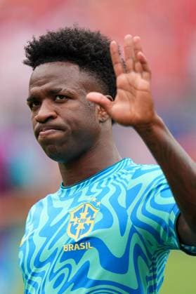 Vinicius Junior of Brazil during the warm up Brazil v Norway, 2026 FIFA World Cup, WM, Weltmeisterschaft, Fussball Round of 16, Football, New York New Jersey Stadium, East Rutherford, New Jersey, USA - 05 Jul 2026East Rutherford New York New Jersey Stadium New Jersey (NJ) United States of America  Copyright: xIsmaelxAdnan Shutterstockx 16975597s