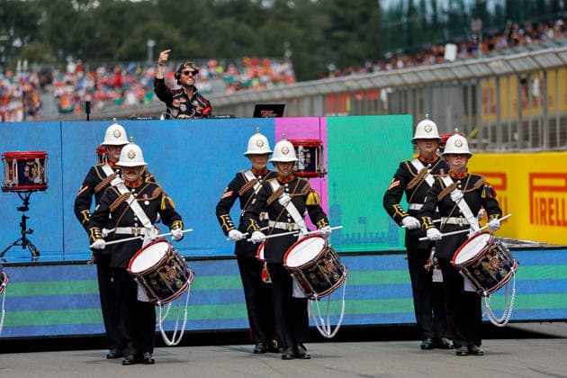 F1 - BRITISH GRAND PRIX 2026 Start ceremony animation during the Formula 1 British Grand Prix 2026, 9th round of the 2026 Formula One World Championship, WM, Weltmeisterschaft from July 3 to 5, 2026 on the Silverstone Circuit, in Silverstone, United Kingdom - SilverstoneUnited Kingdom  Copyright: xPauloxMariax