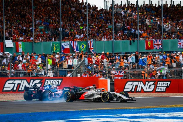 F1 - BRITISH GRAND PRIX 2026 43 COLAPINTO Franco (arg), Alpine F1 Team A526, 27 HULKENBERG Nico (ger), Audi F1 Team , action crash, accident, during the Formula 1 British Grand Prix 2026, 9th round of the 2026 Formula One World Championship, WM, Weltmeisterschaft from July 3 to 5, 2026 on the Silverstone Circuit, in Silverstone, United Kingdom - SilverstoneUnited Kingdom  Copyright: xFLORENTxGOODENx