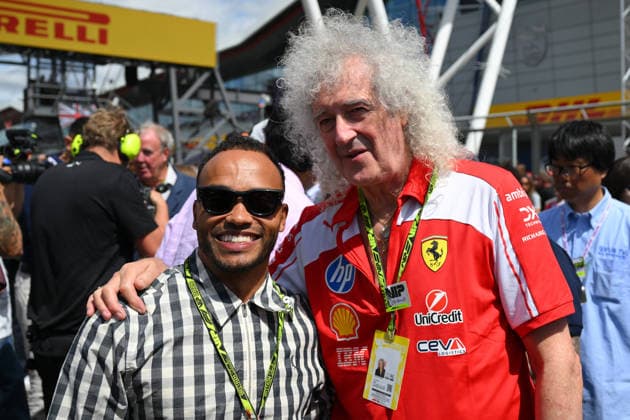 Sport Bilder des Tages F1 Grand Prix of Great Britain Nick Hamilton and Bryan May during the Formula 1 Pirelli British Grand Prix 2026 at Silverstone Circuit, Towcester, on July 5, 2026. Towcester Northants United Kingdom  Copyright: xMIxNewsx originalFilename:fletcher-formula1260705_npZjo.jpg