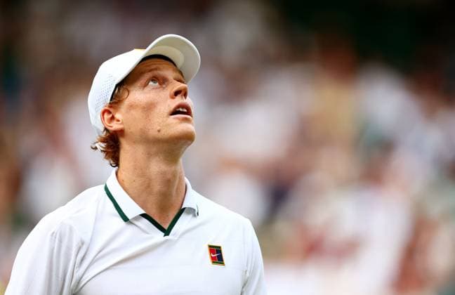 Sport Bilder des Tages Jannik Sinner in action during his fourth round match. Wimbledon Tennis Championships, Day 7, The All England Lawn Tennis and Croquet Club, London, UK - 05 Jul 2026London The All England Lawn Tennis and United Kingdom  Copyright: xJamesxMarsh Shutterstockx 16976811ht