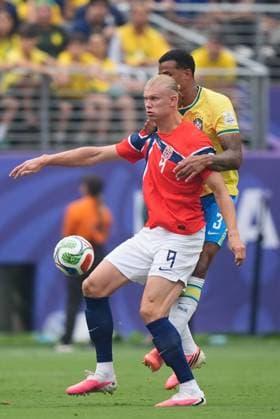 Erling Haaland of Norway Brazil v Norway, 2026 FIFA World Cup, WM, Weltmeisterschaft, Fussball Round of 16, Football, New York New Jersey Stadium, East Rutherford, New Jersey, USA - 05 Jul 2026East Rutherford New York New Jersey Stadium New Jersey (NJ) United States of America  Copyright: xIsmaelxAdnan Shutterstockx 16975597y