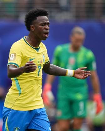 Vinicius Junior of Brazil Brazil v Norway, 2026 FIFA World Cup, WM, Weltmeisterschaft, Fussball Round of 16, Football, New York New Jersey Stadium, East Rutherford, New Jersey, USA - 05 Jul 2026East Rutherford New York New Jersey Stadium New Jersey (NJ) United States of America  Copyright: xIsmaelxAdnan Shutterstockx 16975597ap
