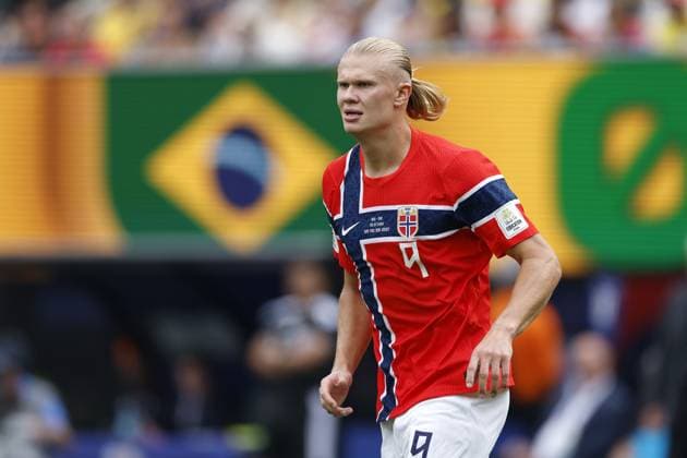 EAST RUTHERFORD, NEW JERSEY - Erling Haaland of Norway during the 2026 FIFA World Cup, WM, Weltmeisterschaft, Fussball round of 16 match between Brazil and Norway at Metlife Stadium on July 5, 2026, in East Rutherford, New Jersey, United States. MAURICE VAN STEEN ANP FIFA World Cup 2026 - round of 16 2026 xVIxANPxSportx xMauricexvanxSteenxIVx 562891080 originalFilename: 562891080.jpg