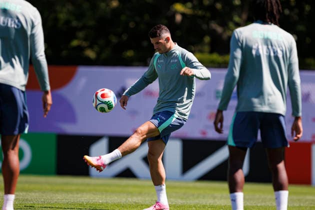 Granit Xhaka seen during Official training session of Switzerland national team, Nationalteam before Round of 16 game with Colombia (Gal Amador Ball Raw Images) Vancouver National Soccer Development Center Canada Copyright: xGaelxAmadorx gaelamador_switzerlandmd-2_05072026-13