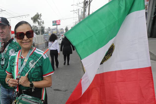 Mexico v England Round of 16 FIFA World Cup, WM, Weltmeisterschaft, Fussball 2026 A Fan of Mexico attend the Mexico City Stadium to support their national team, Nationalteam during the FIFA World Cup 2026 round of 16 match between Mexico and England. on July 5, 2026 in Mexico City, Mexico. (Photo by Ian Robles Eyepix Group) Copyright: xIanxRobles xEyepixxGroupx EL_05072026_191108JPEG