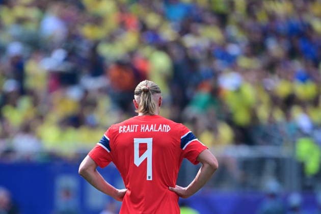 Brazil v Norway - FIFA World Cup, WM, Weltmeisterschaft, Fussball 2026 - Round of 16 NEW JERSEY, UNITED STATES - JULY 05: Erling Haaland of Norway is seen during the FIFA World Cup 2026 Round of 16 match between Brazil and Norway at New Jersey Stadium (MetLife Stadium) in East Rutherford, New Jersey, USA, on July 05, 2026. Abdulhamid Hosbas Anadolu New Jersey United States. Editorial use only. Please get in touch for any other usage.  Copyright: x2026xAnadoluxAbdulhamidxHosbasx