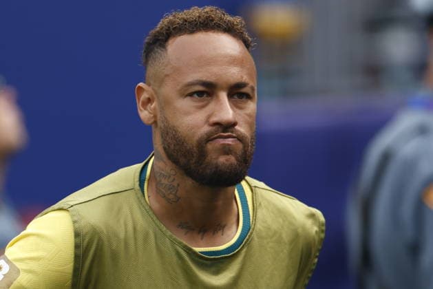 FIFA World Cup, WM, Weltmeisterschaft, Fussball 2026 - Round of 16 - Brazil vs Norway Neymar of Brazil warms up during the FIFA World Cup 2026 Round of 16 match Brazil against Norway, in New Jersey, USA, 05 July 2026. EAST RUTHERFORD United States  Copyright: xWILLxOLIVERx