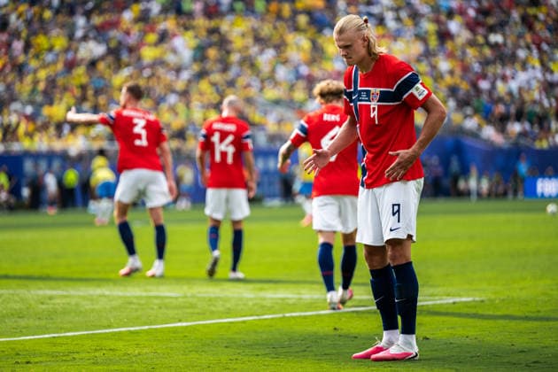 260705 Erling Braut Haaland of Norway celebrates after 0-1 during the FIFA World Cup, WM, Weltmeisterschaft, Fussball 2026 round of 16 football match between Brazil and Norway on July 5, 2026 in New Jersey. Photo: Jon Olav Nesvold BILDBYRAN COP 217 VG0982 bbeng fotboll football soccer fotball vm fotbolls-vm fotball-vm fotbolls-vm 2026 fifa world cup 2026 new york 8-delsfinale round of 16 brasilien brazil brasil norge norway celebration jubel *** July 5, 2026: Erling Braut Haaland of Norway celebrates after the 0-1 goal during the FIFA World Cup 2026 Round of 16 soccer match between Brazil and Norway on July 5, 2026 in New Jersey. Photo by Jon Olav Nesvold. BILDBYRAN COP 217 VG0982 bbeng soccer football fotball World Cup 2026 FIFA World Cup 2026 New York 8 round of 16 Brazil Norway celebration jubilation  Copyright: JONxOLAVxNESVOLD BB260705JE095