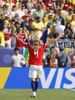 EAST RUTHERFORD, NEW JERSEY Erling Haaland of Norway celebrates the 0-2 during the 2026 FIFA World Cup, WM, Weltmeisterschaft, Fussball Round of 16 match between Brazil and Norway at Metlife Stadium on July 5, 2026, in East Rutherford, New Jersey, United States. MAURICE VAN STEEN ANP FIFA World Cup 2026 - round of 16 2026 xVIxANPxSportx xMauricexvanxSteenxIVx 562898226 originalFilename: 562898226.jpg
