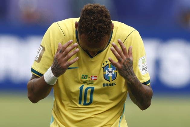 FIFA World Cup, WM, Weltmeisterschaft, Fussball 2026 - Round of 16 - Brazil vs Norway Brazil s Neymar react after their defeat in the FIFA World Cup 2026 Round of 16 match Brazil against Norway, in New Jersey, USA, 05 July 2026. EAST RUTHERFORD United States  Copyright: xWILLxOLIVERx
