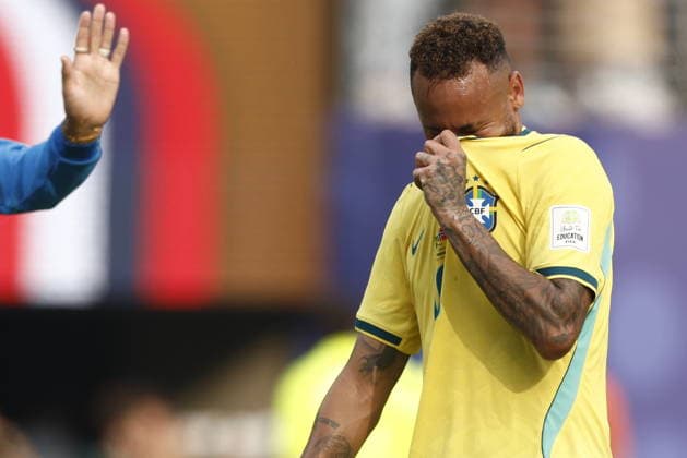 FIFA World Cup, WM, Weltmeisterschaft, Fussball 2026 - Round of 16 - Brazil vs Norway Brazil s Neymar react after their defeat in the FIFA World Cup 2026 Round of 16 match Brazil against Norway, in New Jersey, USA, 05 July 2026. EAST RUTHERFORD United States  Copyright: xWILLxOLIVERx