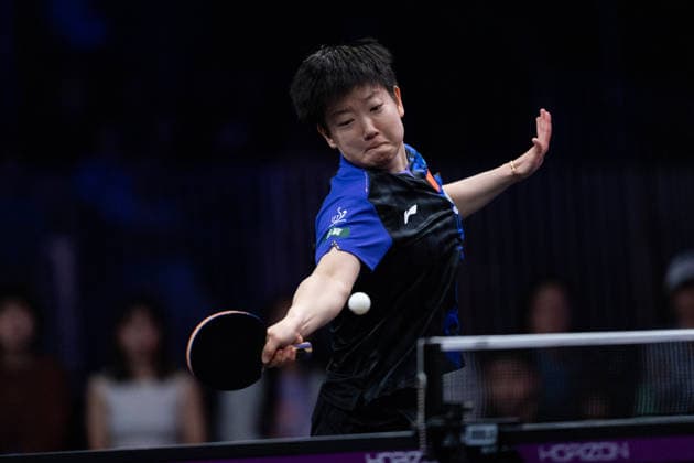 LOS ANGELES, CALIFORNIA - JULY 05: Sun Yingsha of China competes in the Women s Singles Semifinal match against Wang Yidi of China on day 10 of United States Smash 2026 at Ontario Convention Center on July 5, 2026 in Los Angeles, California.  Copyright: xVCGx 111652531606