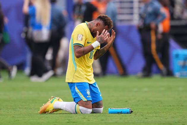Brazil v Norway: Round of 16 - FIFA World Cup, WM, Weltmeisterschaft, Fussball 2026 Neymar Jr of Brazil reacts after the defeat during the FIFA World Cup 2026 Round Of 16 match between Brazil and Norway at New York New Jersey Stadium on July 05, 2026 in East Rutherford, New Jersey. East Rutherford NJ United States  Copyright: xJosexBretonx originalFilename:bretonhernandez-brazilvn260705_npNSl.jpg