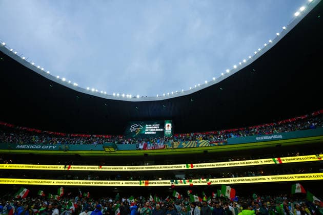 Storm warnings Mexico v England, 2026 FIFA World Cup, WM, Weltmeisterschaft, Fussball Round of 16, Football, Azteca Stadium, Mexico City, Mexico - 05 Jul 2026Mexico City Azteca Stadium Mexico  Copyright: xJavierxGarcia Shutterstockx 16975483q