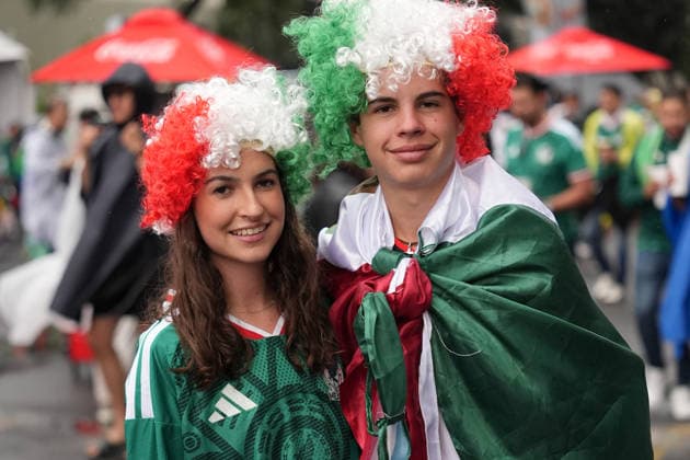 Mexico v England Round of 16 FIFA World Cup, WM, Weltmeisterschaft, Fussball 2026 Fans of Mexico attend the Mexico City Stadium to support their national team, Nationalteam during the FIFA World Cup 2026 round of 16 match between Mexico and England. on July 5, 2026 in Mexico City, Mexico. (Photo by Ian Robles Eyepix Group) Copyright: xIanxRobles xEyepixxGroupx EL_05072026_191117JPEG