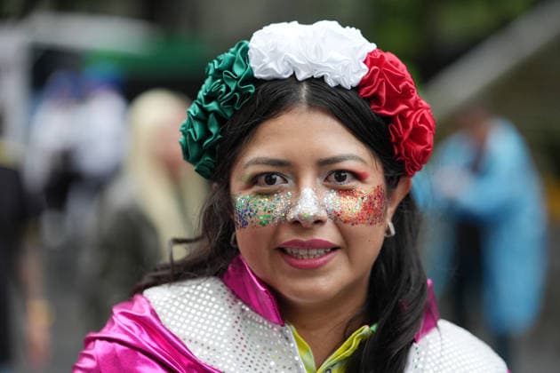 Mexico v England Round of 16 FIFA World Cup, WM, Weltmeisterschaft, Fussball 2026 A Female fan of Mexico attends the Mexico City Stadium to support her national team, Nationalteam during the FIFA World Cup 2026 round of 16 match between Mexico and England. on July 5, 2026 in Mexico City, Mexico. (Photo by Ian Robles Eyepix Group) Copyright: xIanxRobles xEyepixxGroupx EL_05072026_191118JPEG