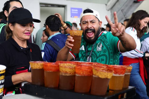 Mexican fans during the FIFA World Cup, WM, Weltmeisterschaft, Fussball 2026 last 16 match between Mexico and England at the Estadio Azteca, Mexico City, Mexico on 5 July 2026. Copyright: xPeterxDovganx 45230020