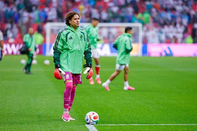 FIFA World Cup, WM, Weltmeisterschaft, Fussball 2026 MEXICO VS ENGLAND FIFA WORLD CUP 2026 MEXICO VS ENGLAND MEXICO VS ENGLAND 05072026 MEXICO CITY, MEXICO. Action photo of Guillermo Ochoa of the Mexico team, during game of the FIFA World Cup 2026 held at the Estadio Ciudad de Mexico of Mexico City. Foto de accion de Guillermo Ochoa de Mexico, durante juego de Copa del Mundo 2026 de la FIFA en el Estadio Ciudad de MÃ xico de la Ciudad de Mexico. PHOTO BY IMAGENSHOP AGENCIA FOTOGRAFICA MEXICO CITY MEXICO CITY MEXICO *** 2026 FIFA World Cup: Mexico vs. England 2026 FIFA World Cup: Mexico vs. England Mexico vs. England July 5, 2026, Mexico City, MEXICO Action photo of Guillermo Ochoa of the Mexico team during a match of the 2026 FIFA World Cup held at the Estadio Ciudad de México in Mexico City Action photo of Guillermo Ochoa of Mexico, during a 2026 FIFA World Cup match at the Estadio Ciudad de México in Mexico City PHOTO BY IMAGENSHOP PHOTO AGENCY MEXICO CITY MEXICO CITY MEXICO Copyright: xYOALIxMARTINEZx