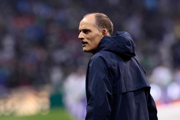 FIFA World Cup, WM, Weltmeisterschaft, Fussball 2026 - Round of 16 - Mexico vs. England England s head coach Thomas Tuchel looks on ahead of the FIFA World Cup 2026 Round of 16 soccer match between Mexico and England, in Mexico City, Mexico, 05 July 2026. Ciudad de Mexico Mexico  Copyright: xJOSExMENDEZx