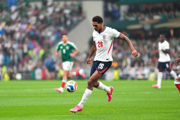 Mexico v England - FIFA World Cup, WM, Weltmeisterschaft, Fussball 2026 - Round of 16 MEXICO CITY, MEXICO - JULY 05: Jarell Quansah (26) of England in action during the FIFA World Cup 2026 Round of 16 match between Mexico and England at Mexico Stadium (Estadio Azteca) in Mexico City, Mexico on July 05, 2026. Juancho Torres Anadolu Mexico City Mexico. Editorial use only. Please get in touch for any other usage.  Copyright: x2026xAnadoluxJuanchoxTorresx