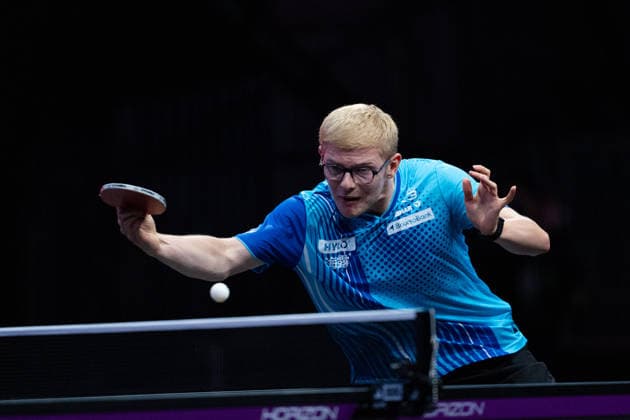 LOS ANGELES, CALIFORNIA - JULY 05: Felix Lebrun of France competes in the Men s Singles Semifinal match against Sora Matsushima of Japan on day 10 of United States Smash 2026 at Ontario Convention Center on July 5, 2026 in Los Angeles, California.  Copyright: xVCGx 111652553009