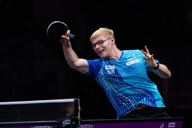 LOS ANGELES, CALIFORNIA - JULY 05: Felix Lebrun of France competes in the Men s Singles Semifinal match against Sora Matsushima of Japan on day 10 of United States Smash 2026 at Ontario Convention Center on July 5, 2026 in Los Angeles, California.  Copyright: xVCGx 111652553010