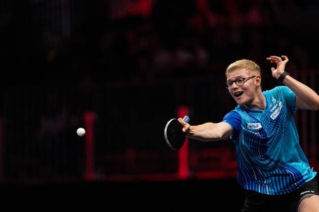 LOS ANGELES, CALIFORNIA - JULY 05: Felix Lebrun of France competes in the Men s Singles Semifinal match against Sora Matsushima of Japan on day 10 of United States Smash 2026 at Ontario Convention Center on July 5, 2026 in Los Angeles, California.  Copyright: xVCGx 111652553017