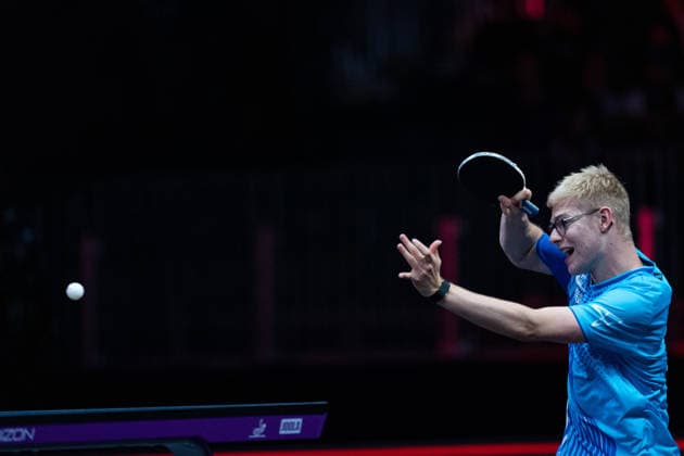 LOS ANGELES, CALIFORNIA - JULY 05: Felix Lebrun of France competes in the Men s Singles Semifinal match against Sora Matsushima of Japan on day 10 of United States Smash 2026 at Ontario Convention Center on July 5, 2026 in Los Angeles, California.  Copyright: xVCGx 111652553002