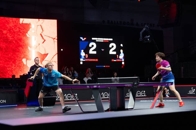 LOS ANGELES, CALIFORNIA - JULY 05: Sora Matsushima of Japan competes in the Men s Singles Semifinal match against Felix Lebrun of France on day 10 of United States Smash 2026 at Ontario Convention Center on July 5, 2026 in Los Angeles, California.  Copyright: xVCGx 111652552995