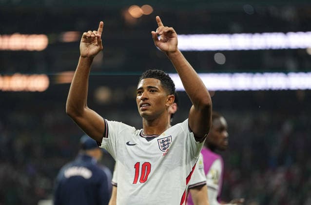 Jude Bellingham (England) during Mexico and England, Round of 16 FIFA World Cup, WM, Weltmeisterschaft, Fussball 2026, Azteca Stadium, Mexico, Mexico on July 5, 2026. Thor Wegner DeFodi Images. (Photo by DeFodi Images) - *** Jude Bellingham of England during the Round of 16 match between Mexico and England at the 2026 FIFA World Cup, Azteca Stadium, Mexico City, on July 5, 2026. Photo by DeFodi Images, Thor Wegner