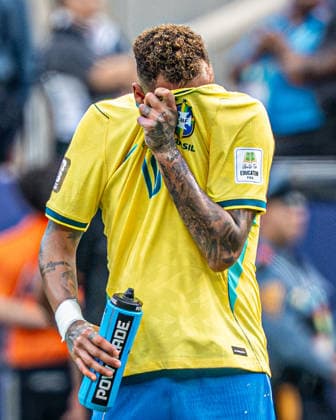 Brazil vs. Norway NOVA JERSEY, NJ - 05.07.2026: BRAZIL VS. NORWAY - Neymar, , during the match between Brazil and Norway, valid for the round of 16 of the 2026 FIFA World Cup, WM, Weltmeisterschaft, Fussball held at MetLife Stadium, in East Rutherford, New Jersey, United States, this Sunday (5). (Photo: Danilo Fernandes Fotoarena) x2980447x  DaniloxFernandes