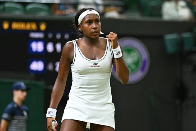 2026 Wimbledon - Coco Gauff Coco Gauff (USA) during her fourth round match at the 2026 Wimbledon Championships at the AELTC in London, UK on July 5, 2026. Photo by Corinne Dubreuil ABACAPRESS.COM London  Copyright: xDubreuilxCorinne ABACAx