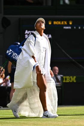 2026 Wimbledon - Naomi Osaka Naomi Osaka (JPN) during her fourth round match at the 2026 Wimbledon Championships at the AELTC in London, UK on July 5, 2026. Photo by Corinne Dubreuil ABACAPRESS.COM London  Copyright: xDubreuilxCorinne ABACAx