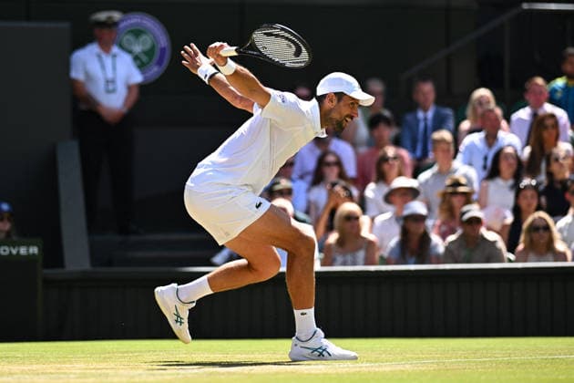 2026 Wimbledon - Novak Djokovic Novak Djokovic (SRB) during his fourth round match at the 2026 Wimbledon Championships at the AELTC in London, UK on July 5, 2026. Photo by Corinne Dubreuil ABACAPRESS.COM London  Copyright: xDubreuilxCorinne ABACAx
